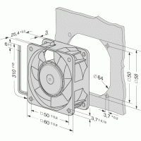 Вентилятор компактный EBMPAPST 614NM (60x60x25)