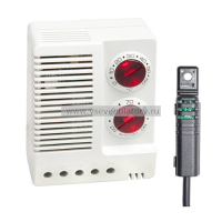 Электронный прибор STEGO Hygrotherm ETF 012, Вынос. датчик, 2м, AC 100-240В, 32+140F, 50-90% отн.вл.