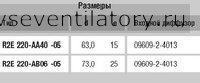 Вентилятор радиальный ebm papst (ебм папст) маркировка R2E220 AA40 05 Радиальный вентилятор ebm papst (ебм папст) R2E220-AA40-05